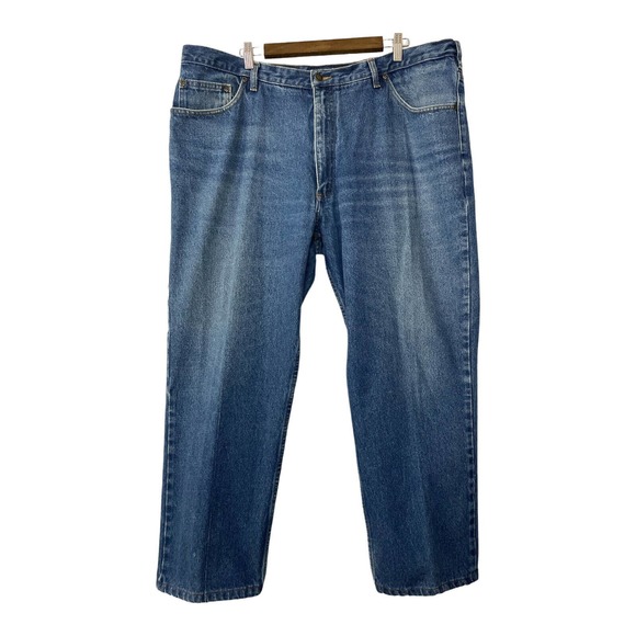 Sergio Valente 44 Mens Blue Cotton Medium Wash Pockets Straight Leg Denim Jeans - Picture 1 of 9